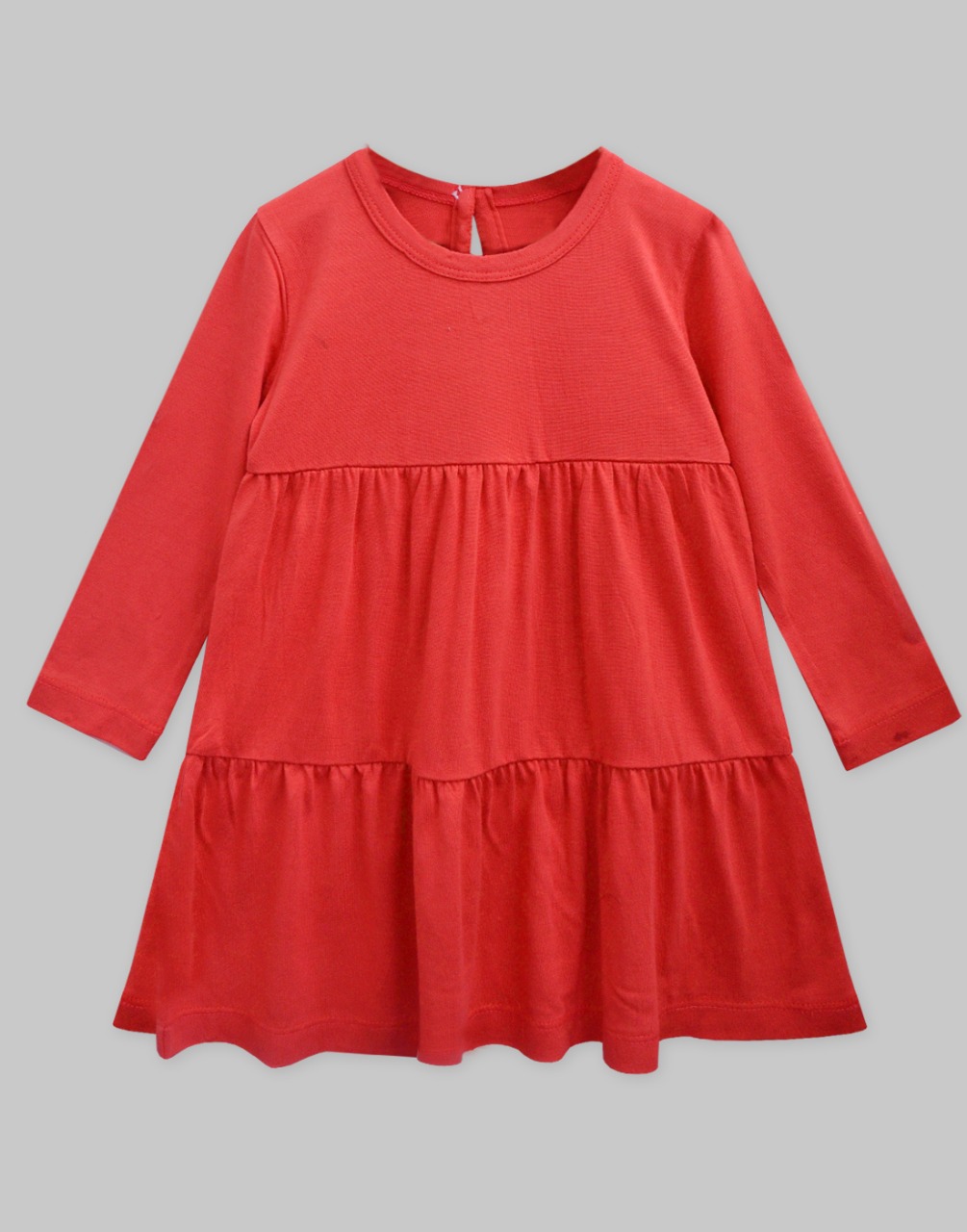Red Chloe Full Sleeve Dress - A.T.U.N.