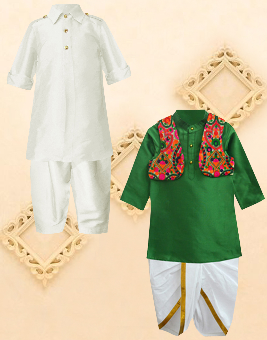 Cotton DARK BLUE,PINK Kids Pathani Suit For Boys, 0-8 Years at Rs 445/piece  in Mumbai