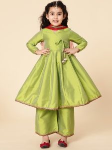 Green Anarkali Set for girls