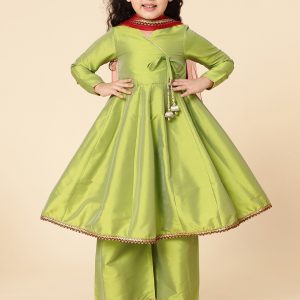 Green Anarkali Set for girls