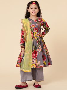 Floral Anarkali Set