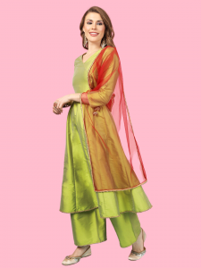 Green Anarkali for Women