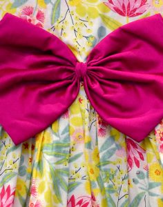 Fuchsia Multi Floral Pam Bow Dress